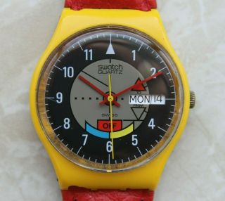Swatch Gj700e - Yamaha Racer / Year 1985 - Vintage - Collectable