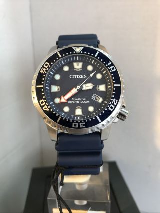 Citizen Men’s Promaster Eco Drive Date Diver Blue Rubber Strap Watch Bn0151 - 09l