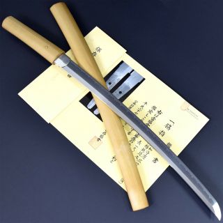 Authentic Japanese Katana Sword Wakizashi Hironobu 廣信 Signed W/nbthk Hozon Nr