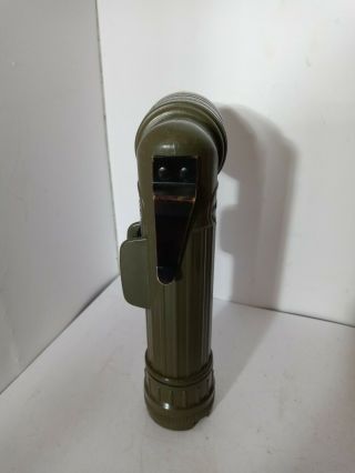 Vintage FULTON MX - 991/U U.  S.  Military Angle Signal Flashlight with lenses 2