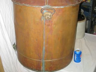 HUGE HUGE ANTIQUE 43 Gallon Copper Moonshine Still With COIL and Moonshine Jug 5
