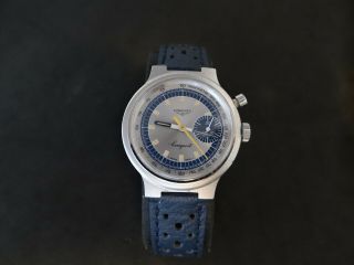 VINTAGE LONGINES CONQUEST OLYMPIC GAMES MUNICH 1972 CHRONOGRAPH MONOPUSHER STEEL 4