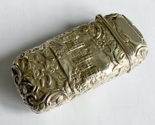 Nathaniel Mills Solid Silver Cigar Case Birmingham 1839