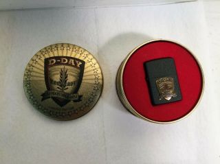 Limited Edition Zippo Lighter 50th Anniversary D - Day Normandy - Never Used/mint