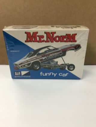 Vintage 1/25 Scale Mpc Mr.  Norms Funny Car Model Kit Factory
