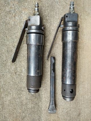 (2) Vintage Ingersol Rand Air Hammer Chisel Size 181 And 171