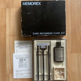 Vintage Memorex Tape Recorder Care Kit /wet Cleaner W/fluid - Cassette,  8 - Track