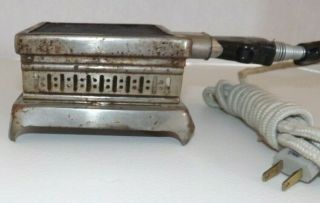 Vtg Rite - Heat Glower Stove Antique Flat Top Toaster Electric Cloth Cord
