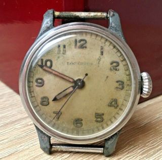 Swiss Military Wristwatch Us Navy Ww Ii Longines 12l 12.  68n 17 Jewels Lxw 1940