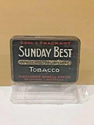 Sunday Best Tobacco Tin,  Dudgeon & Arnell Co,  Melbourne