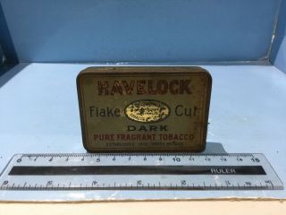 Vintage Tobacco Tin Australian Havelock Dark Flake Cut