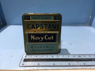 Vintage Tobacco Tin Australian Capstan Navy Cut