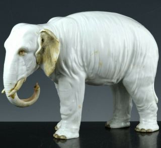Large Antique Chinese Blanc De Chine Japanese Hirado Porcelain Elephant Figure