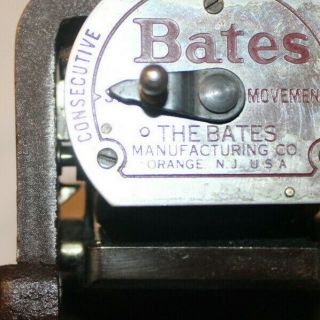 VINTAGE BATES CONSECUTIVE/DUPLICATE STAMP MACHINE - MODEL 7023 - PERFECTLY 3