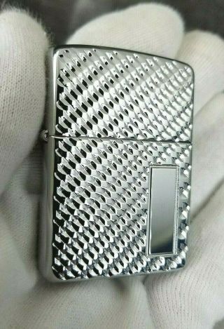 Zippo Lighter,  Engravable Armor,  2011 W/ Scratch On Bottom,  Nos,