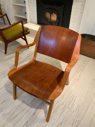 Peter Hvidt Orla Molgaard - Nielsen Mid Century Ax Chair Fritz Hansen Vintage