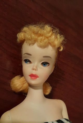 Vintage Barbie 3 Blonde Ponytail - R Box