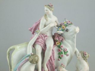 Large Antique 19th Century Meissen Porcelain Group Figures Circa 1860 4