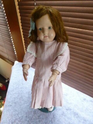 Schoenhut Doll Miss Dolly Face Salesman Sample Body16in With Glued Wig