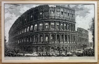 Giovanni Battista Piranesi Colosseum Vedute Di Roma Antique Etching