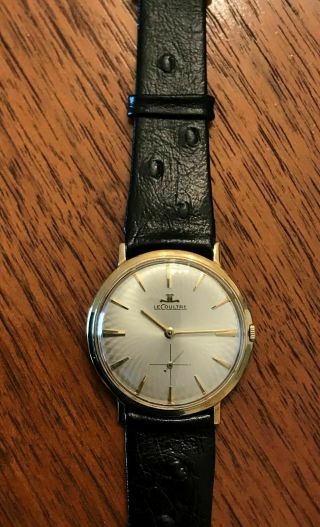 Vintage Lecoultre Mens Watch - 14k Solid Gold - Plus