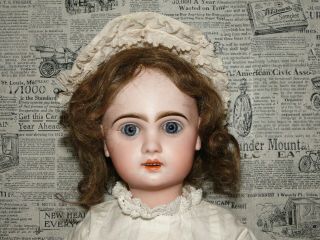 Antique Bebe Jumeau Doll 18 " (48 Cm).  Blue Stamp On The Body