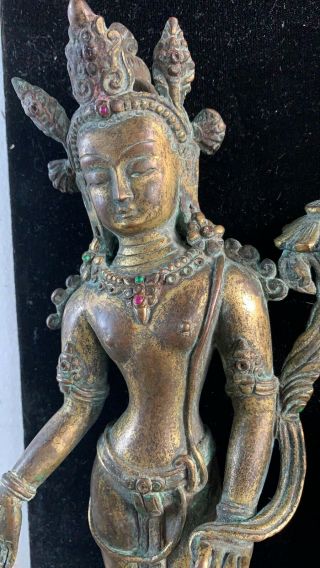 From Old Estate Chinese Ming Big Stand Gold Gilt 2676g Bronze Buddha Asian China 2