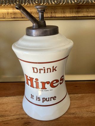 Antiques Hires Rootbeer Syrup Soda Fountain Dispenser
