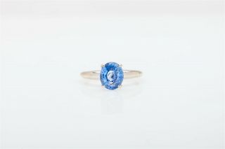 Antique $7000 2.  50ct Certified Gil Natural No Heat Blue Sapphire 14k Gold Ring