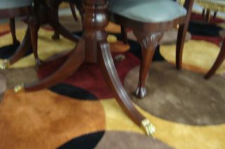 61490 ETHAN ALLEN Dining Table w/ 2 leafs,  Table Pads QUALITY 4