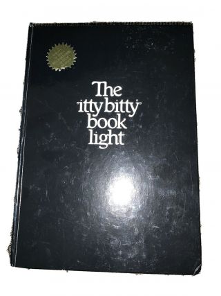 Zelco 1982 Booklite “the Itty Bitty Book Light” Mini Reading Lamp Vtg