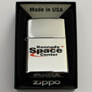 Zippo Petrol Lighter Nasa Kennedy Space Center Chrome 2007 November K