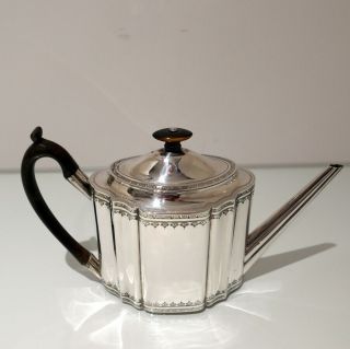 Antique George III Sterling Silver Teapot London 1795 Henry Nutting 6