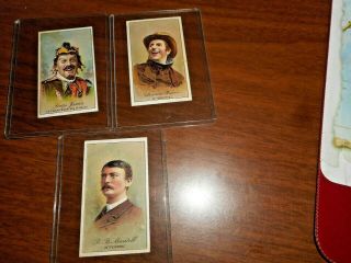 1885 Gold Coin Chewing Tobacco Cards (3)
