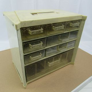 Vintage Mcm Campro 8 Drawer Small Parts Cabinet Organizer Metal Storage Box Usa