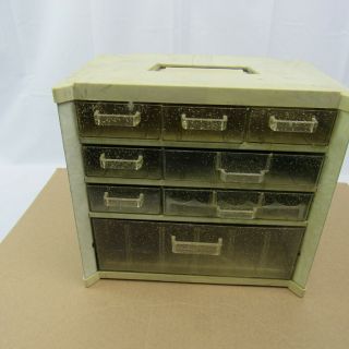 Vintage MCM Campro 8 Drawer Small Parts Cabinet Organizer Metal Storage Box USA 2
