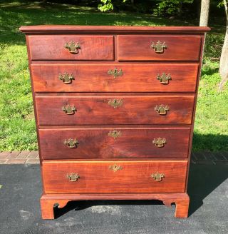 Antique 18th Century Colonial Tall Chest Of Drawers - Available