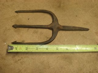Vintage Antique 3 Pronge Fishing Frog Spear Head Tool