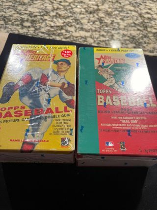 2 (1) 2005 (1) 2004 Topps Heritage Baseball Blaster Factory Hobby Boxes