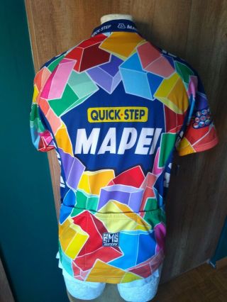 SMS SANTINI MAPEI COLNAGO QUICK - STEP CYCLING SHIRT VINTAGE MAGLIA JERSEY RARE 3