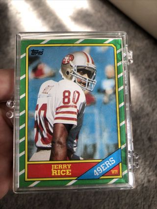 1986 Topps Jerry Rice Rc San Francisco 49ers 161 Football Card