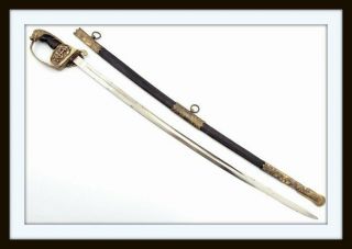 ANTIQUE ISLAMIC TURKISH OR PERSIAN NAVY NAVAL OFFICER ' S SWORD GERMAN MADE 2