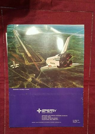 Vintage Rare NASA Space Shuttle First Launch Press Release Kit Folder 2