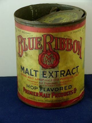 Vintage Blue Ribbon Malt Extract Can