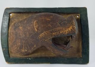 Antique Northwest Coast Native American Indian Wood Carving Seal Sea Lion