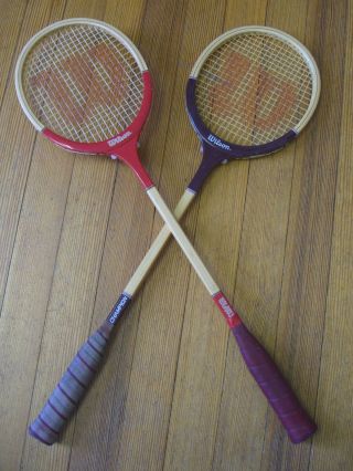 Vintage Wilson Squash Racquets Champion & Scorpion