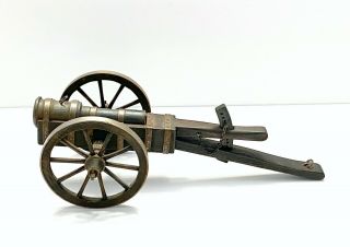 19th C.  Iron & Wood Model Of A 15th C.  Medieval Burgundian Howitzer Cannon