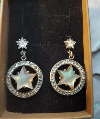 Gorgeous Vintage Kirk ' s Folly Star Earrings 2