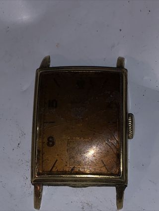 Vintage Elgin Deluxe 10k Gold Filled Case Men’s Wristwatch Running