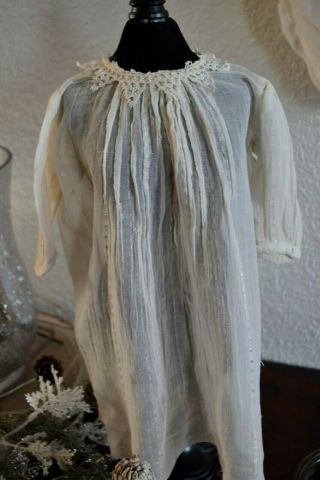 Antique Handmade Dress For 18 - 20 " French Or Germany Bisque Head Doll